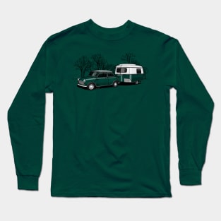 The cute small car and caravan to enjoy vacation Long Sleeve T-Shirt